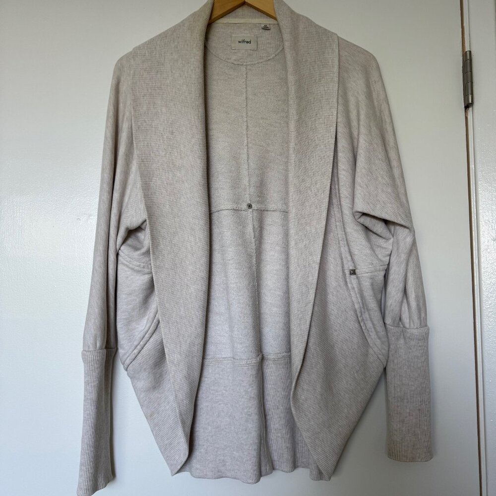 Aritzia Wilfred Diderot Open Front Long Sleeve Cardigan